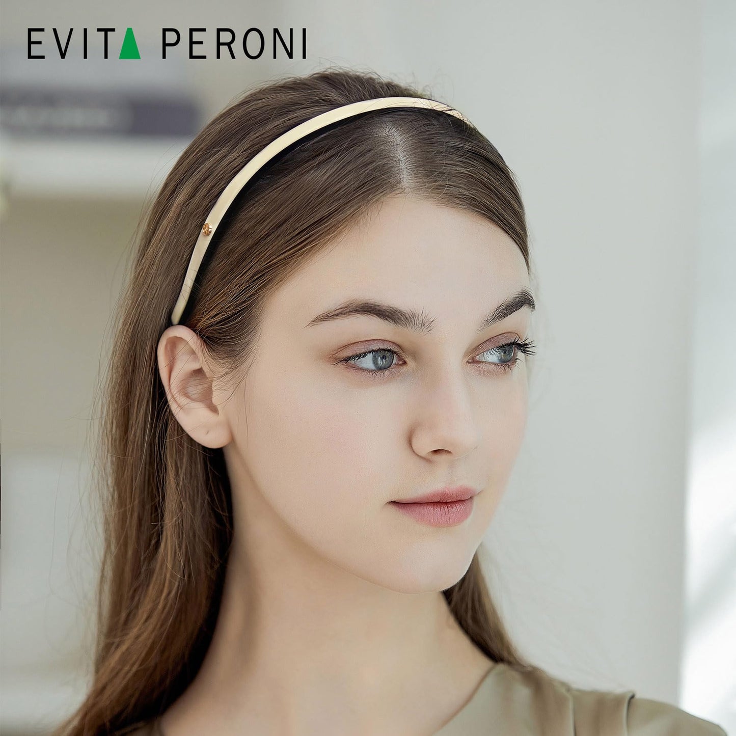 EVITA PERONI Hair Band Designed for Eyewear Black and White Glasses headband No Pressure, No Headache, Comfortable Headbands for Women Non Slip, Head Bands for Women's Hair