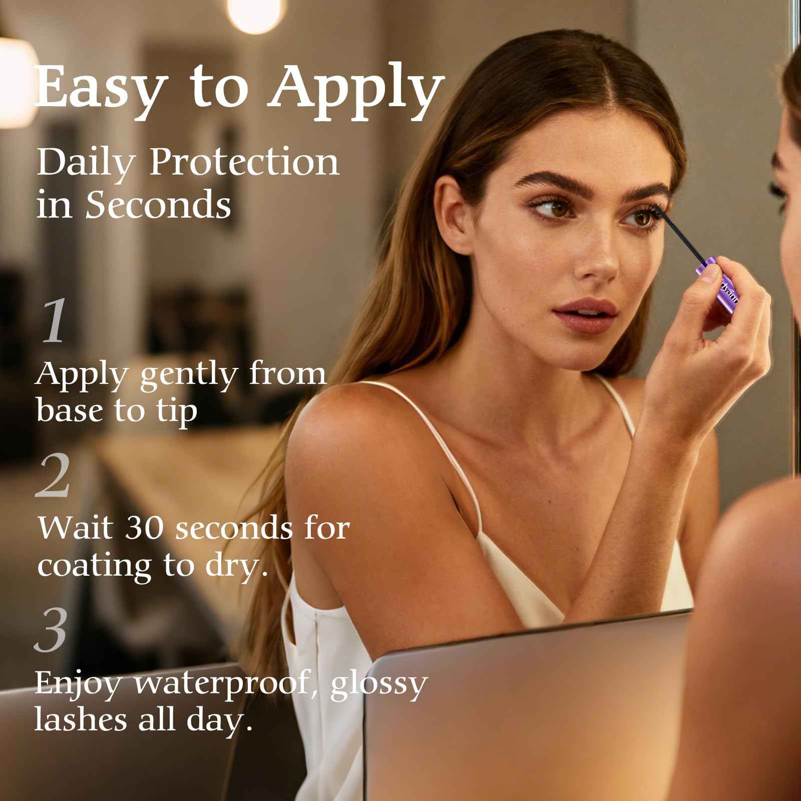 Lash Cluster Glue, Lash Cluster Bond & Seal, 2-in-1 Adhesive for Eyelash Extensions, 72H Waterproof & Long-Lasting Hold,Non-Irritating Gentle Formula, Strong Hold Bond and Seal