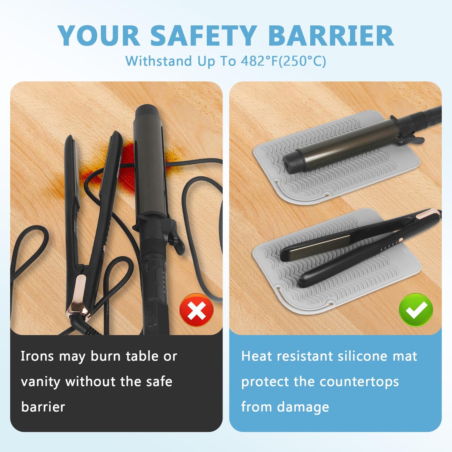 Portable Hot Tools Pad for Curling Iron