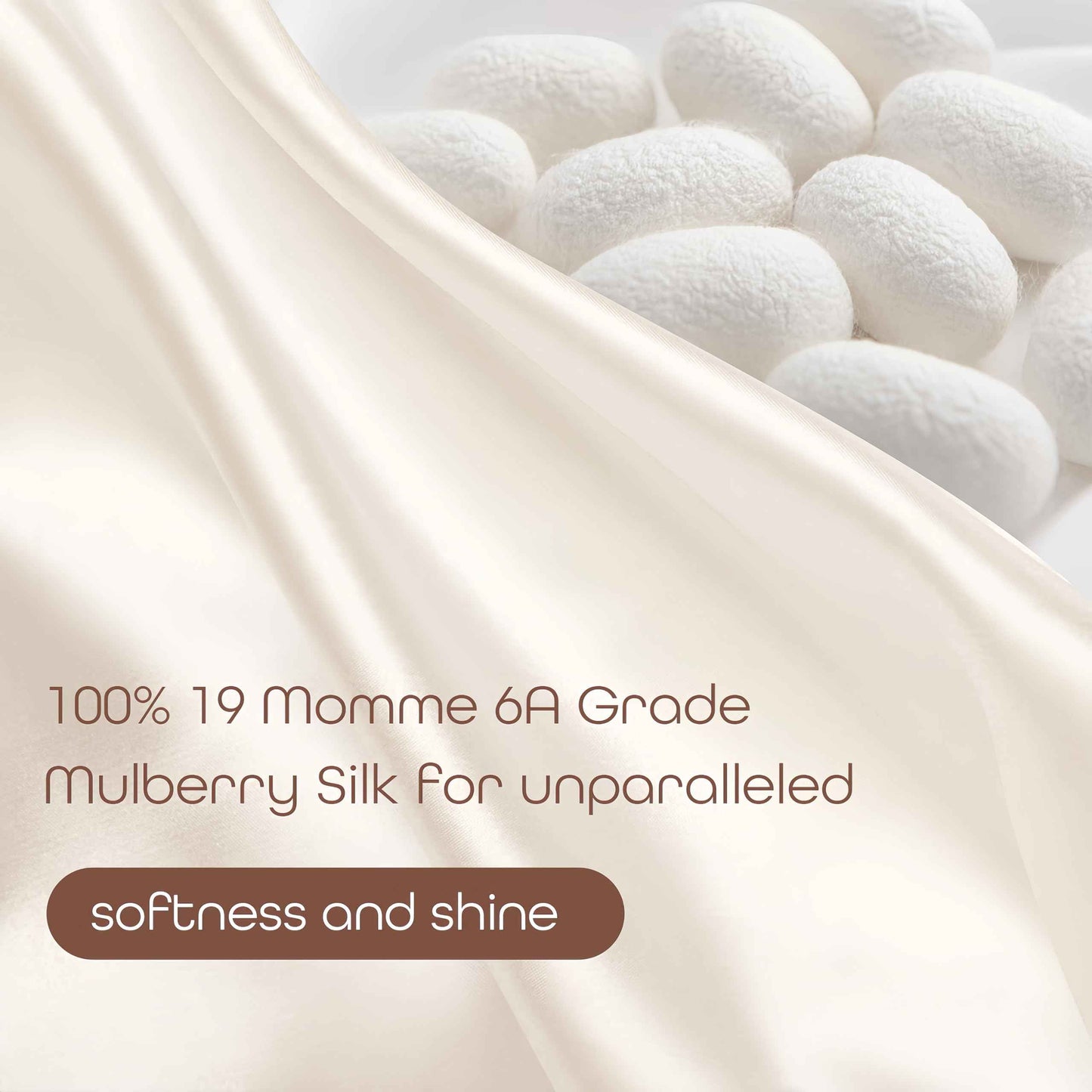 SereLune 100% Mulberry Silk Sleep Bonnet, Double Layer Silk Turban, Shower Cap, 8 Colors (Silver Bonnet With Adjustable Strap)