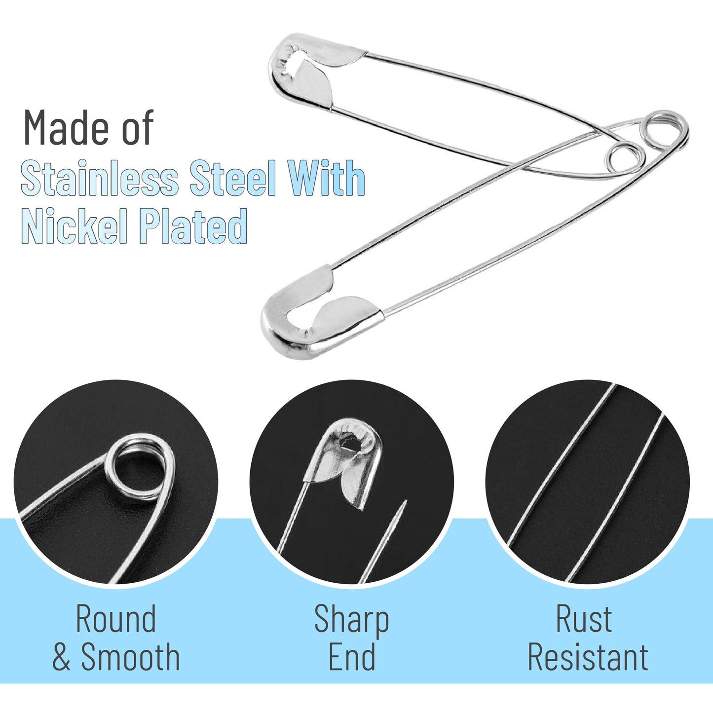 Mr. Pen- Safety Pins, 4 Inch, 20 Pack, Oversize Safety Pin, Large Safety Pins for Clothes, Oversized Safety Pins for Clothes, Large Safety Pins Heavy Duty Safety Pins, Big Safety Pins Heavy Duty