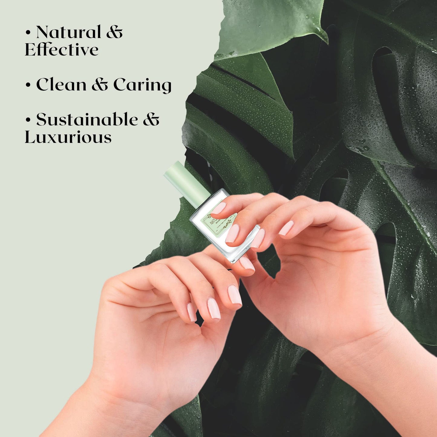 NATURABLOOM Breathable Premium Long Lasting Nail Polish (Soft Cotton) - Vegan & Toxin-Free