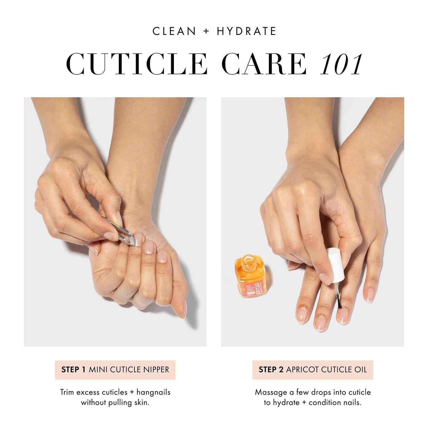 Tweezerman x Essie: The Cuticle Expert Bundle - Essie's Apricot Cuticle Oil And Tweezerman's Mini Cuticle Nipper