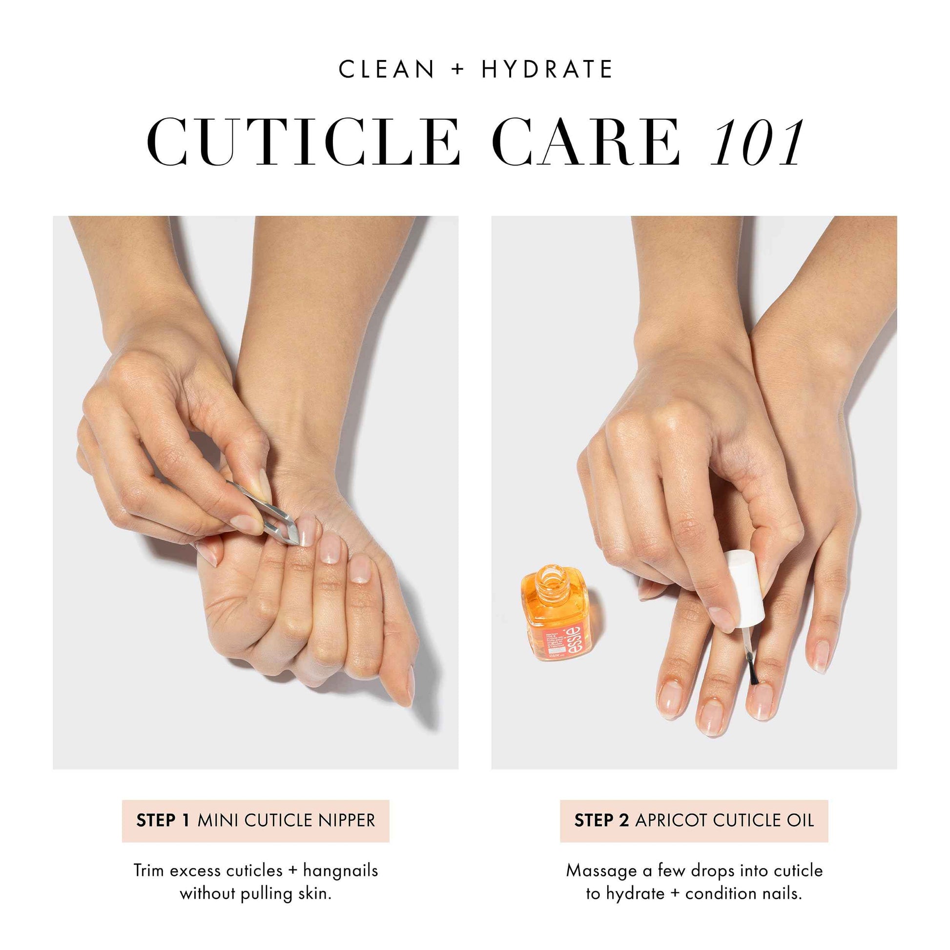 Tweezerman x Essie: The Cuticle Expert Bundle - Essie's Apricot Cuticle Oil And Tweezerman's Mini Cuticle Nipper