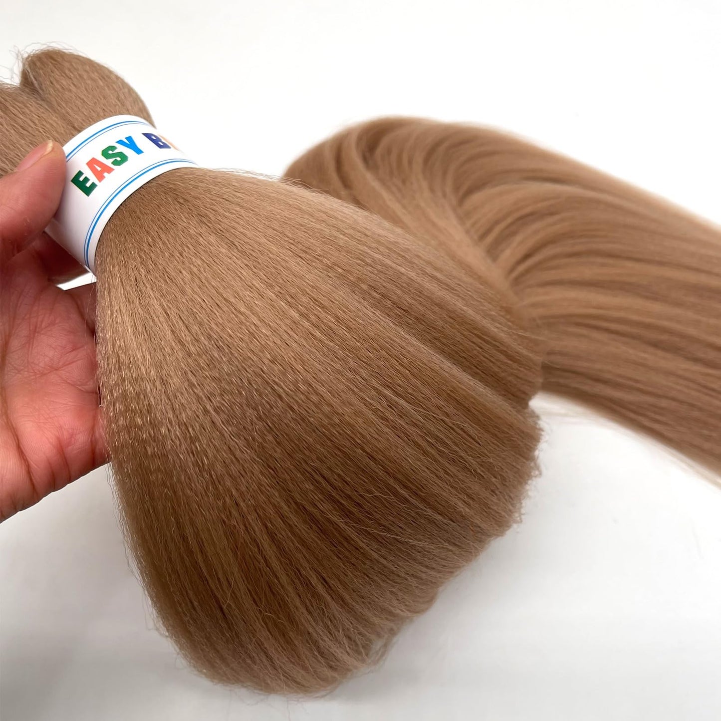 UPruyo Ash Blonde Braiding Hair Pre Stretched Synthetic Hair for Braiding 26 inch 3 packs Kanekalon Prestretched Braiding Hair Blonde Yaki Micro Spectra French Kinky Braiding Hair Extensions