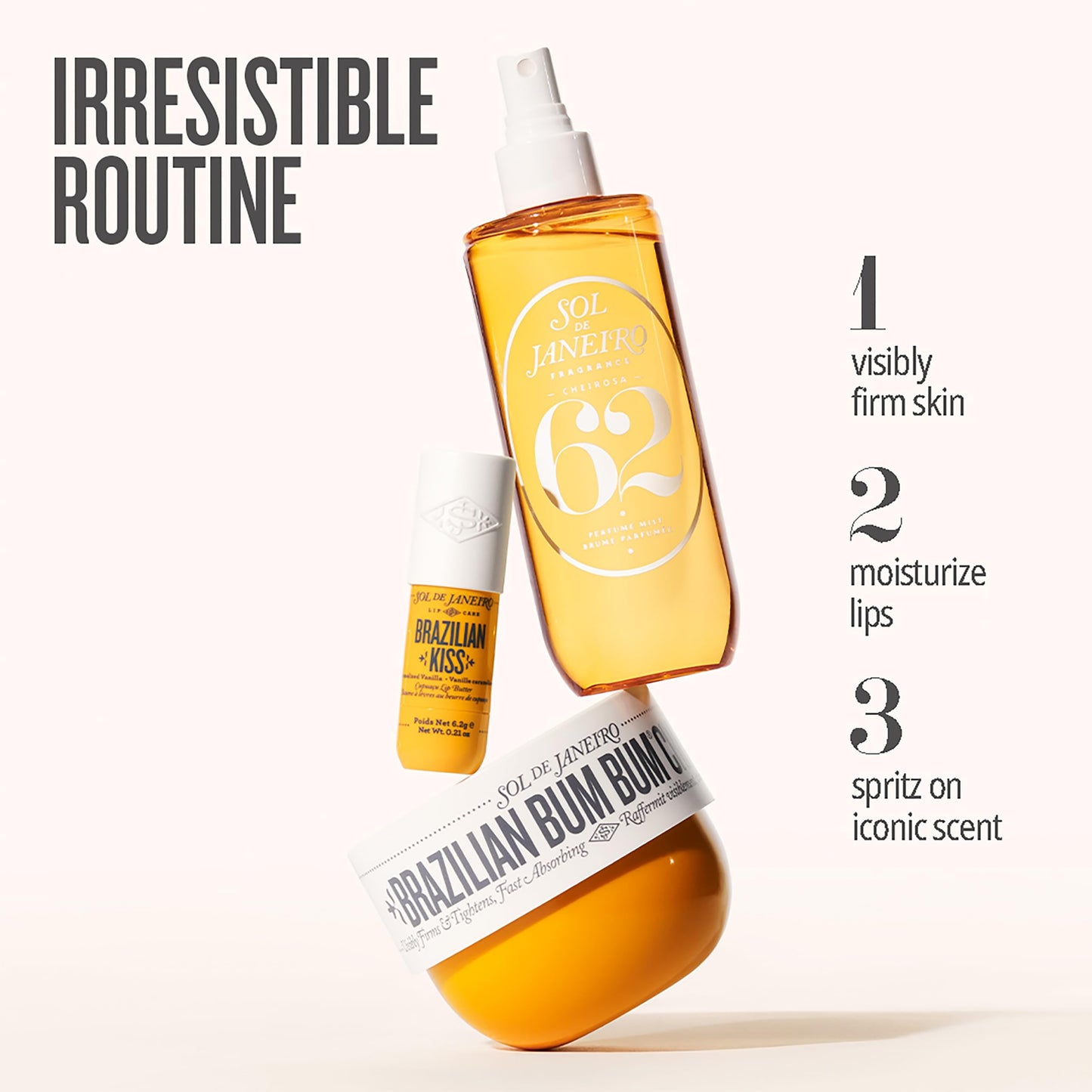 Sol de Janeiro Brazilian Kiss Vegan Formula Hydrating Lip Butter Balm, Pack of 2