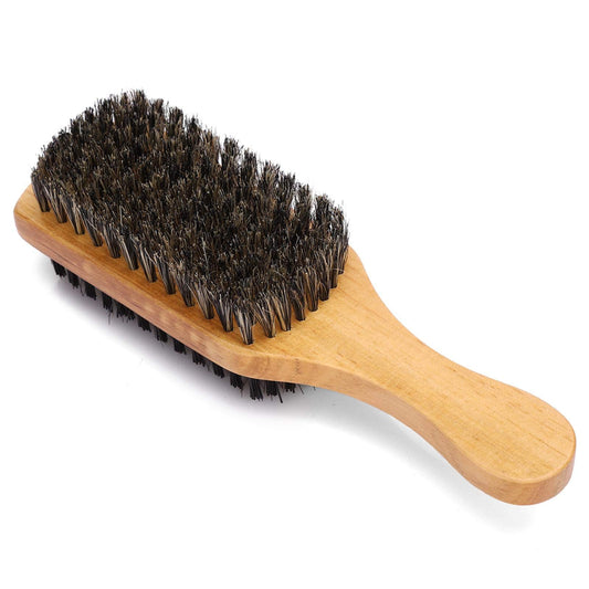 Wooden Beard Brush Moustache Brush,Double-Sided Beard Brush,Professional Beard Brush Shaving BrushesShaving Accessories