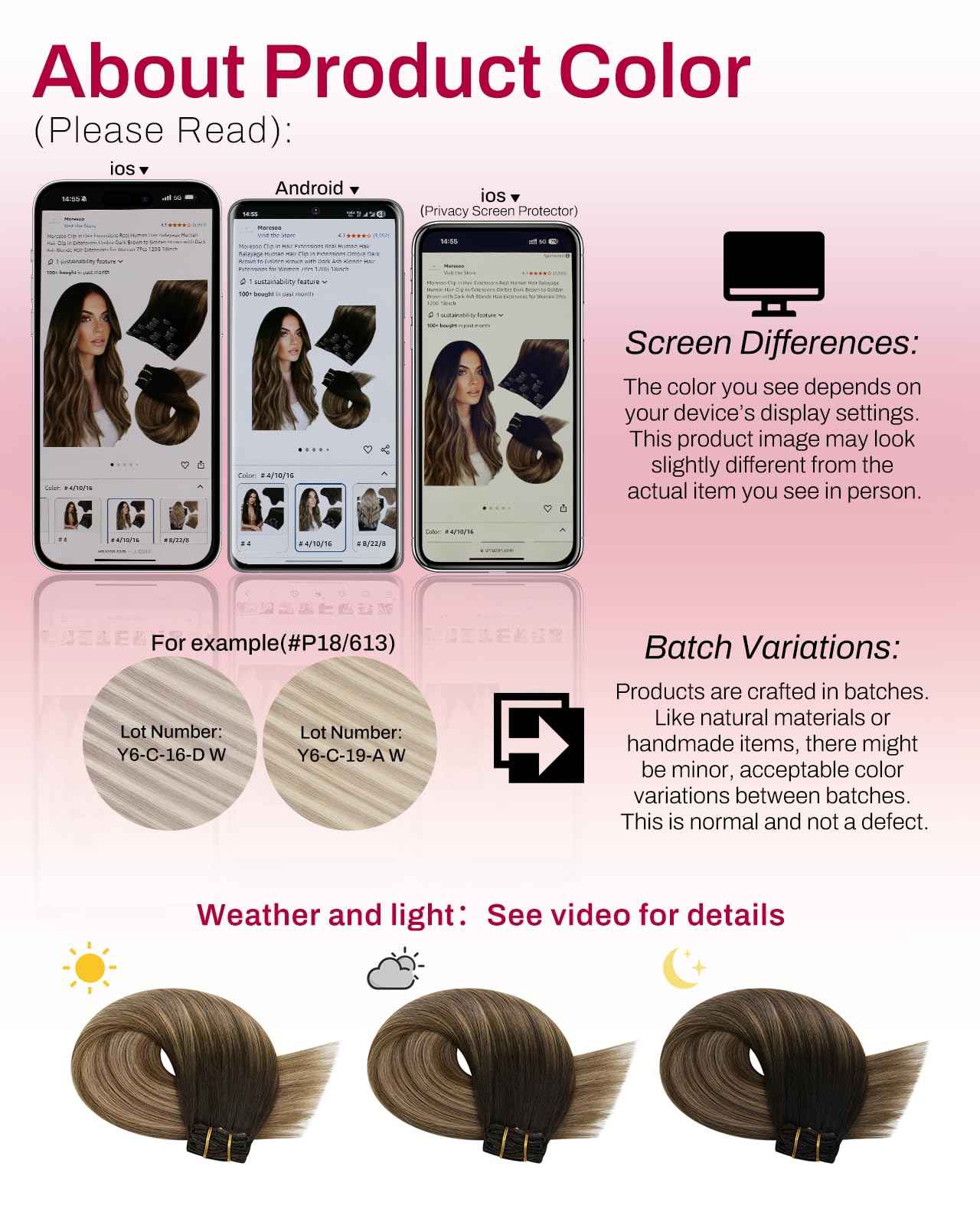 Moresoo Clip in Hair Extensions Ombre Dark Brown to Dark Ash Blonde with Blonde Balayage Hair Extensions Clip in Human Hair Double Weft 5pcs/80g 16inch
