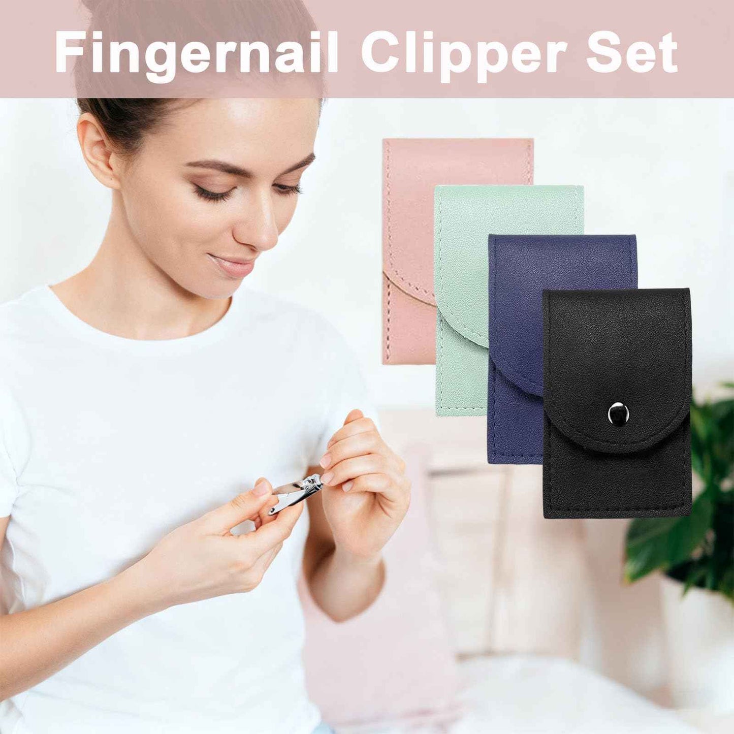 24 Sets Travel Manicure Set Professional Nail Clipper Kit Bulk,4 in 1 Adult Stainless Steel Travel Manicure Kit with Case Individually Wrapped Nail Clippers Bulk for Homeless,Hotel,Charity(4 Colors)