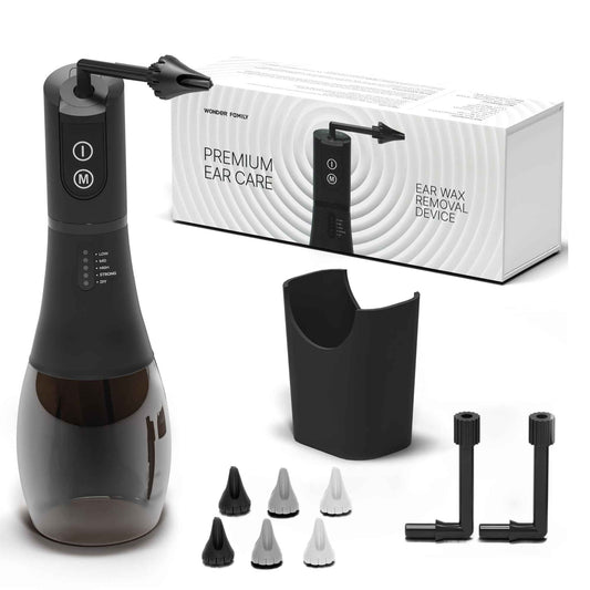 Electric Ear Wax Removal Kit for Adults - 5 Mode Electric Ear Cleaner and Earwax Removal Kit - 6 Nozzles