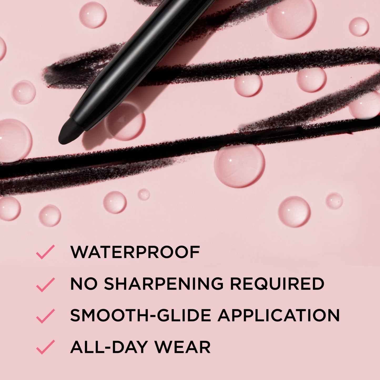 IT Cosmetics Superhero No-Tug Retractable Eyeliner, Black - All-Day Wear, Waterproof Formula Won’t Smudge - With Avocado Oil, Chamomile Extract, Vitamin E & Carnauba Wax - 0.008 oz