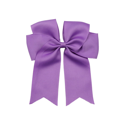 ZOONAI 6 Inch Large Hair Bow Clip Hair Accessories Big Hair Bow Hairpin Headwear for Women Teen Girls (Purple)