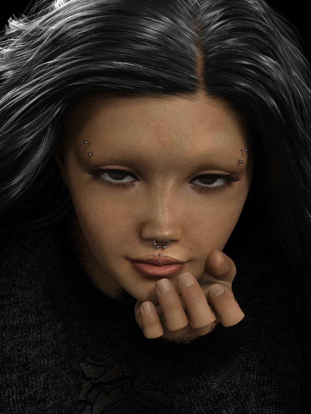 AM RONG MAGIC Professional Body Piercing Kit for Septum/Nose, Self Nose Piercing Gun ,Safe Piercing Gun Kits, Self Nose Piercing Needle Tool Kits Stainless Steel for Women Men ﻿ (white- septum piercing kit)