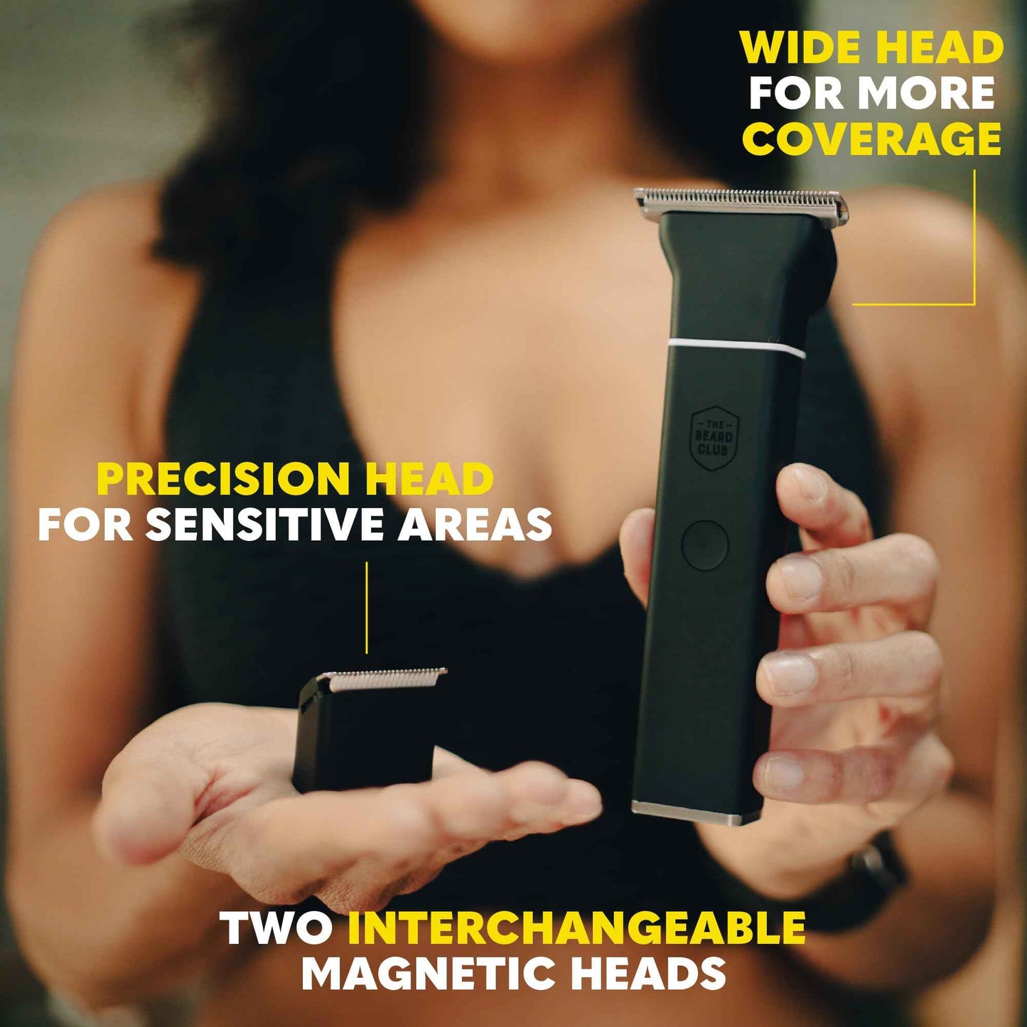 The Beard Club Manscape Body Hair Trimmer for Men, Pubic Hair Trimmer for Men & Ball Trimmer - Mens Body Shaver, Ceramic Blade Ball Shaver - Rechargeable, Electric, Waterproof Wet or Dry Clippers