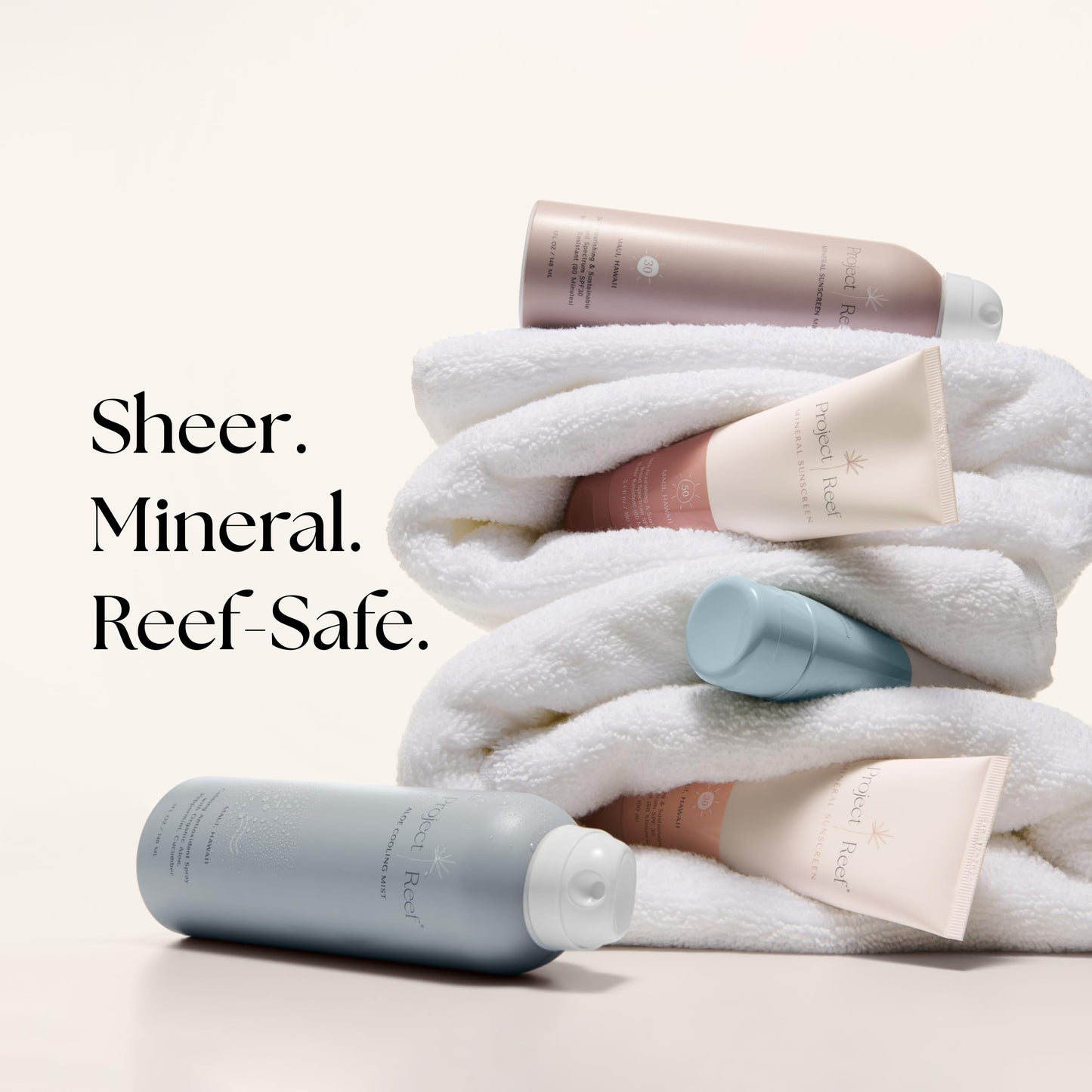 Project Reef SPF 50 Sheer Mineral Sunscreen Stick - Vegan, Reef Safe, Non-Nano Zinc, Face Sunblock Stick, No White Residue, Ideal for Travel & Kids