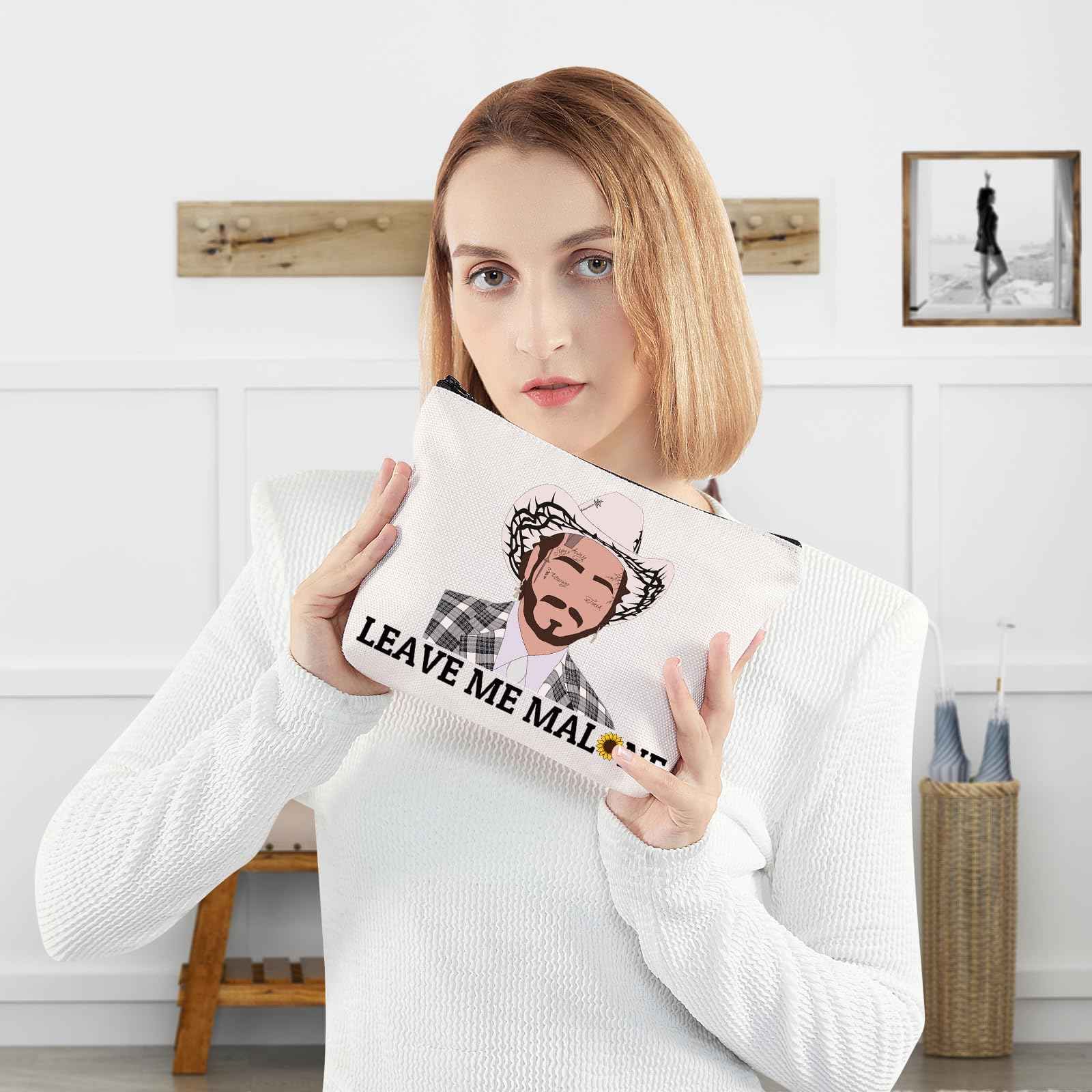 WZMPA Singer Fans Inspired Cosmetic Bag Singer Concert Gift Leave Me Makeup Zipper Pouch Bag Singer Music Merchandise (Leave Me)