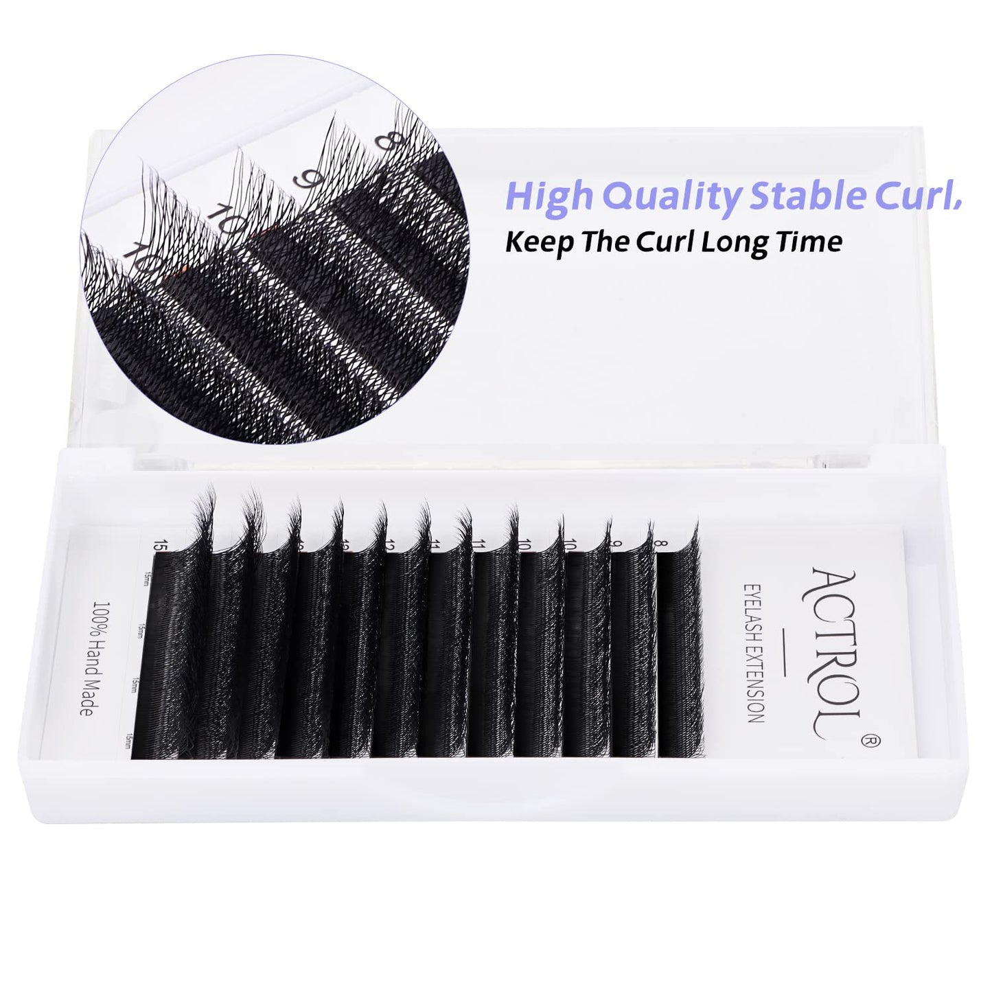 W Eyelash Extensions 5D Volume 0.07D Curl 14mm Easy Fan W-shaped Lash Premades Cluster Black YY Lash