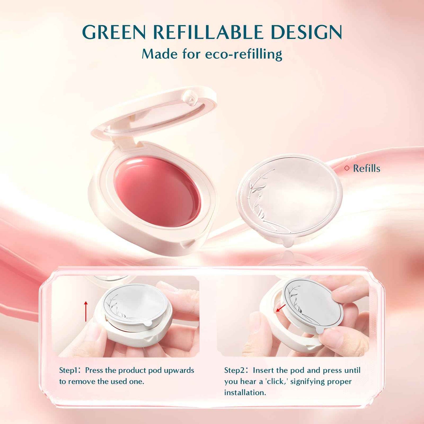 FLORASIS Dewy Touch Tinted Lip Balm Lip Mask Lip Balms for Dry Lips (04 Frosted Camellia, 1 Count)