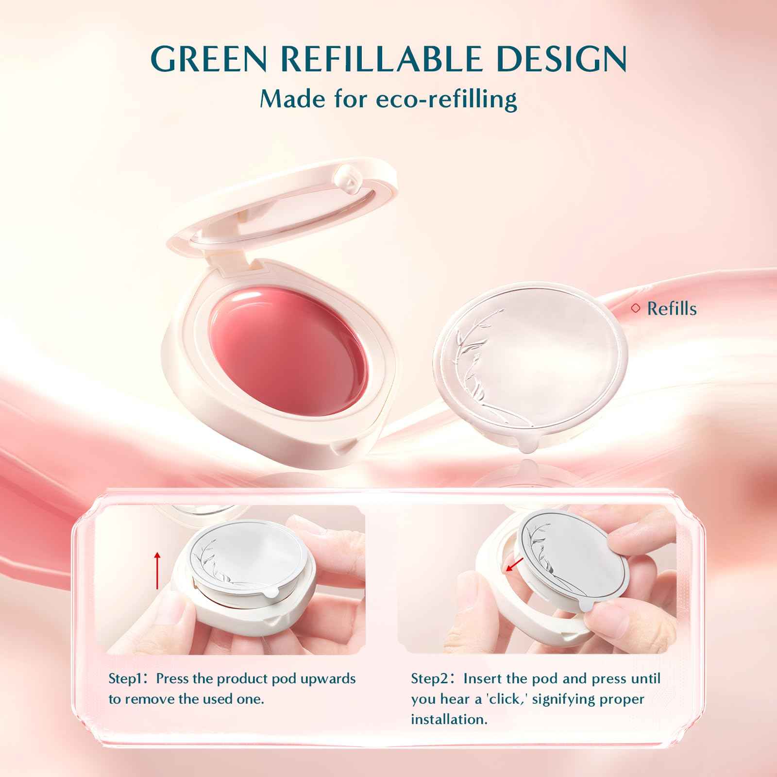 FLORASIS Dewy Touch Tinted Lip Balm Lip Mask Lip Balms for Dry Lips (04 Frosted Camellia, 1 Count)