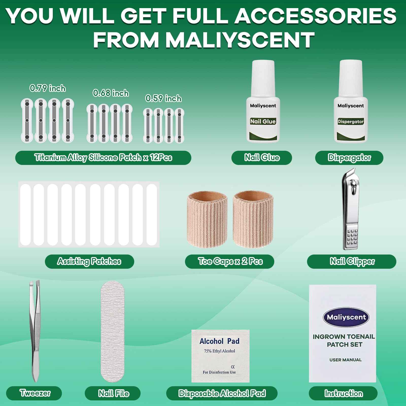 Titanium Alloy Ingrown Toenail Corrector New Version Ingrown Toenail Removal Tool Kit, Designed for Curved Nail Repair Big Toe Ingrown Toenail