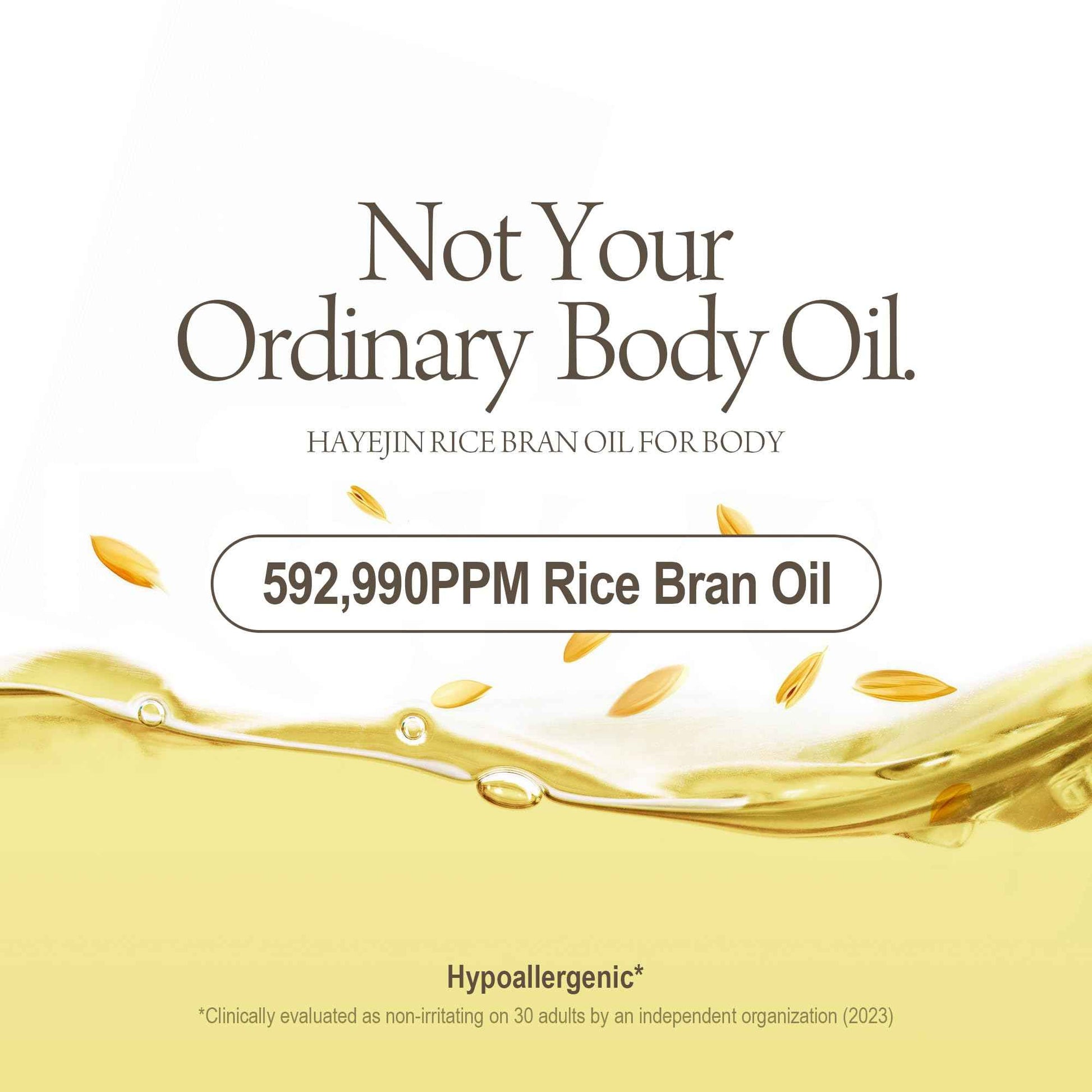 HAYEJIN Rice Bran Oil for Body | Moisturizing For Men & Women | Hydrating Body Oil w/Fermented Rice Bran Oil for Skin | Refreshing Body Oil for Dry Skin 6.76 Fl Oz