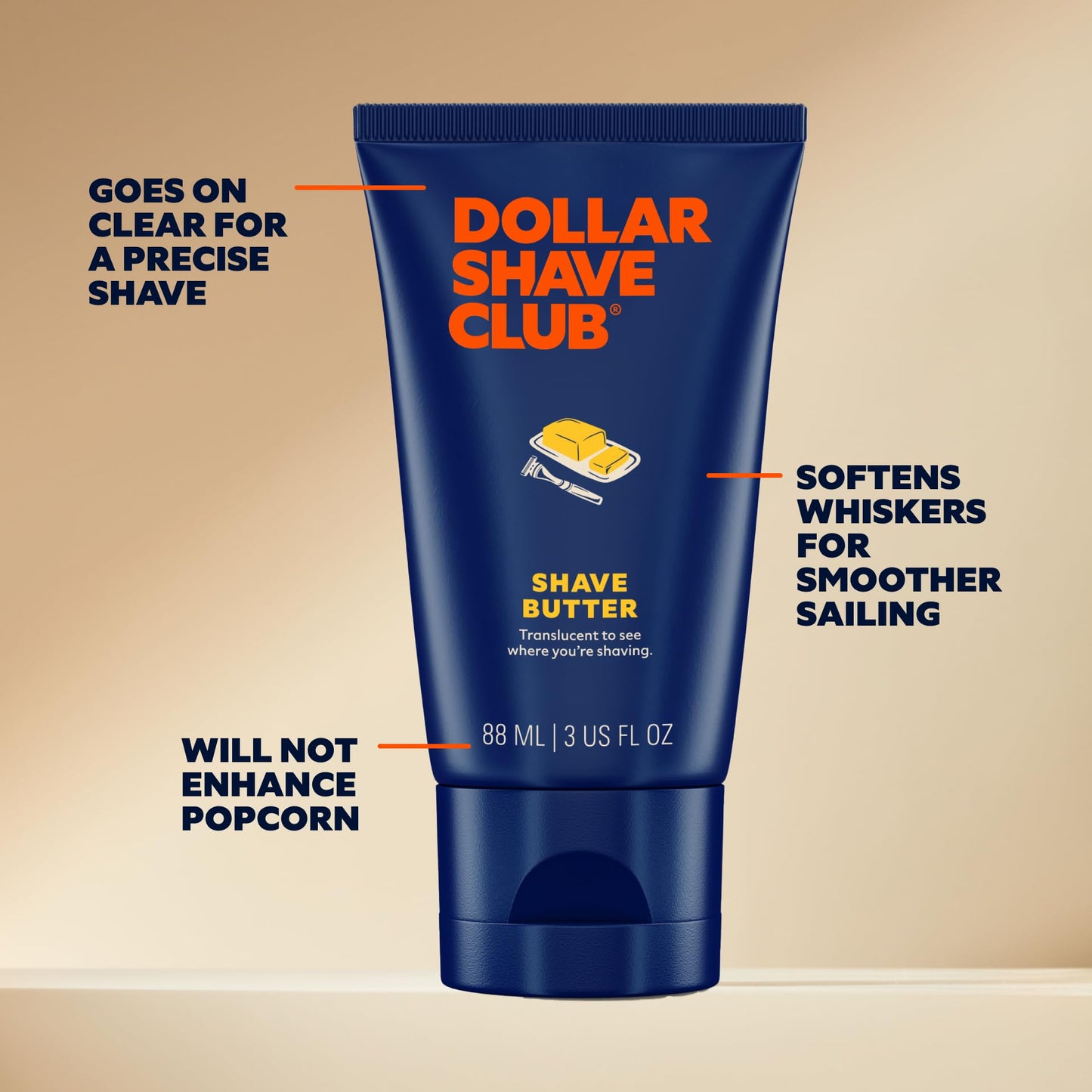 Dollar Shave Club | The Total Package Gift Set | 4 Extra Close Refill Cartridges, 1 Heavy Metal Handle, 1 Prep Scrub 3 ounce, 1 Shave Butter 3 ounce, 1 Post Shave Dew 3.4 ounce