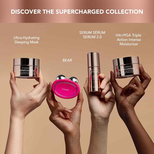 FOREO SUPERCHARGED Hydrating Night Mask - Deeply Replenishing Face Moisturizer - Rejuvenating Face Cream - Vegan - Cruelty & Gluten-Free - 0.5 fl oz