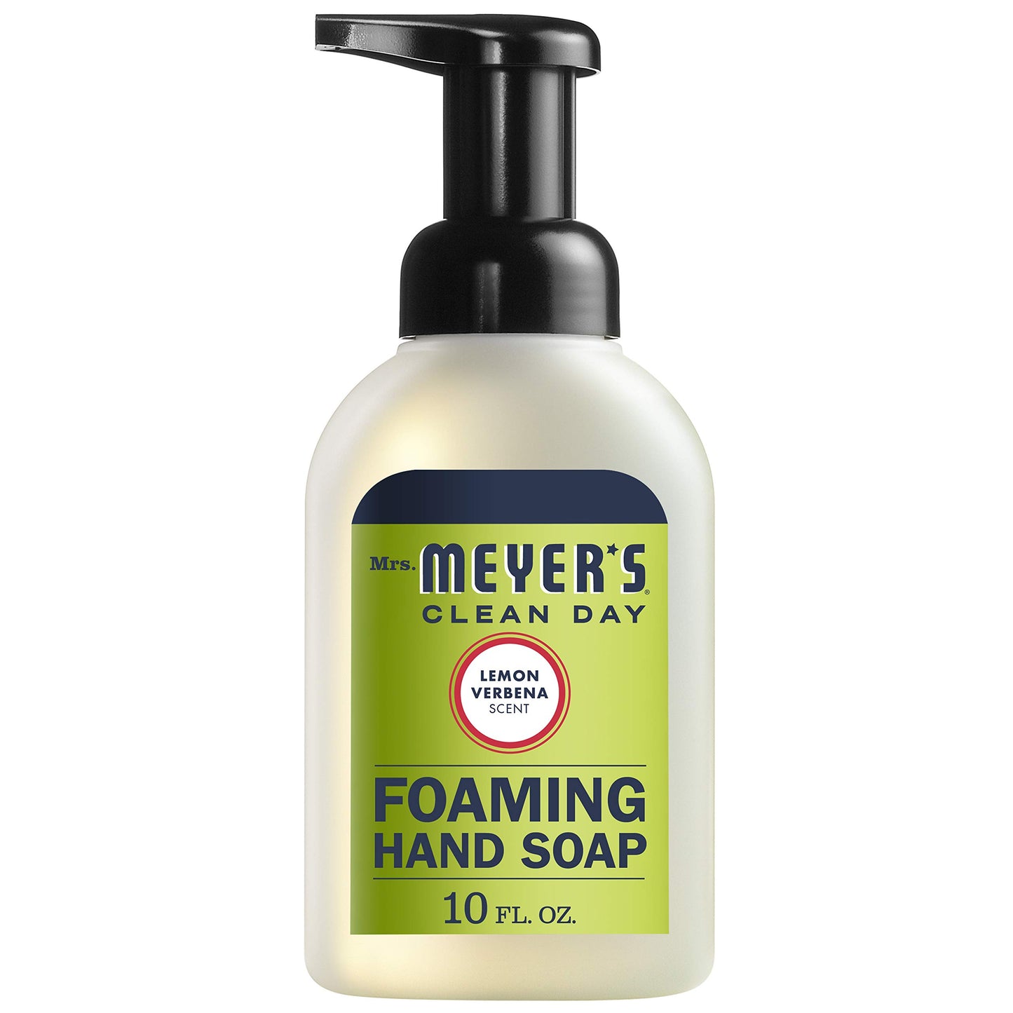 MRS. MEYER'S CLEAN DAY Foaming Hand Soap, Lemon Verbena 10 Fl Oz (Pack of 6)