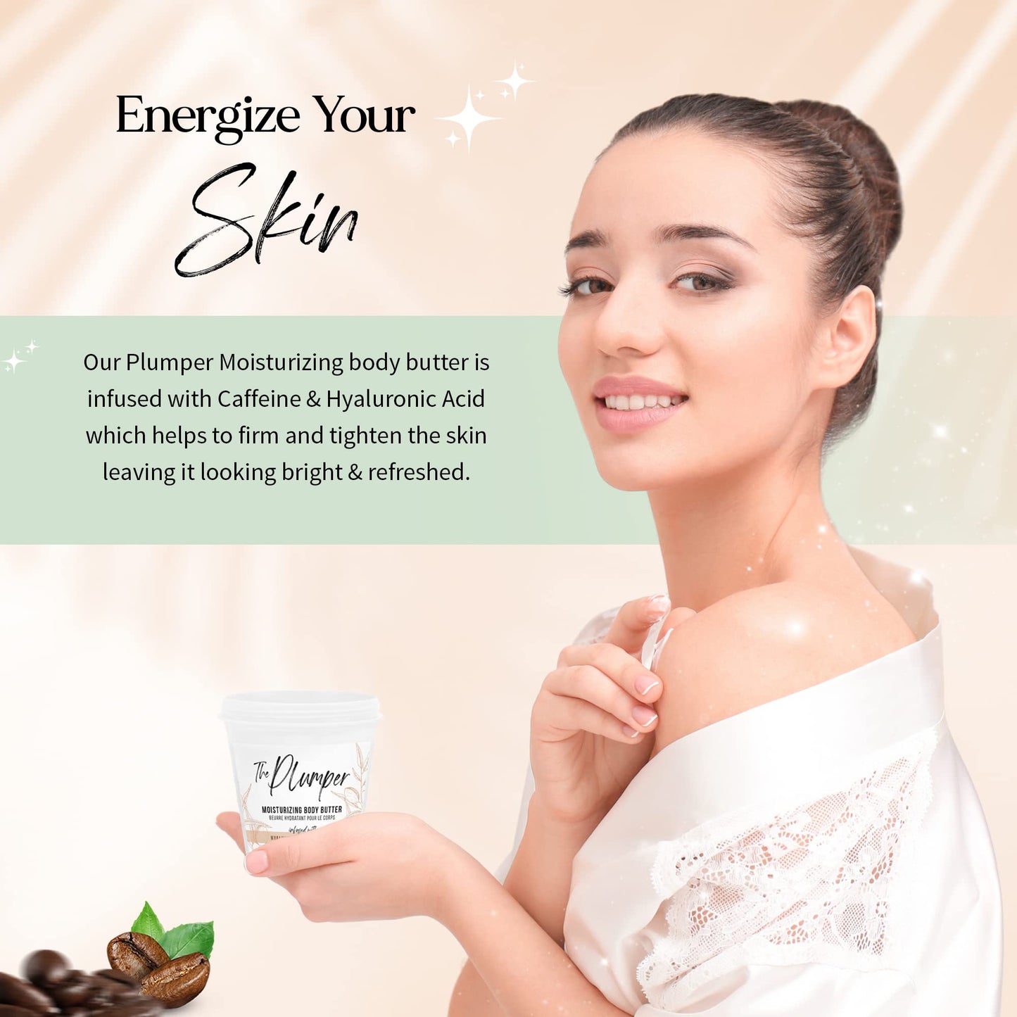 Naturally Vain The Plumper Moisturizing Body Butter, Body Lotion, Moisturizing Lotion, Dry Skin, Shea Butter, Cocoa Butter, Hyaluronic Acid, Caffeine Lotion, Firm, Smooth