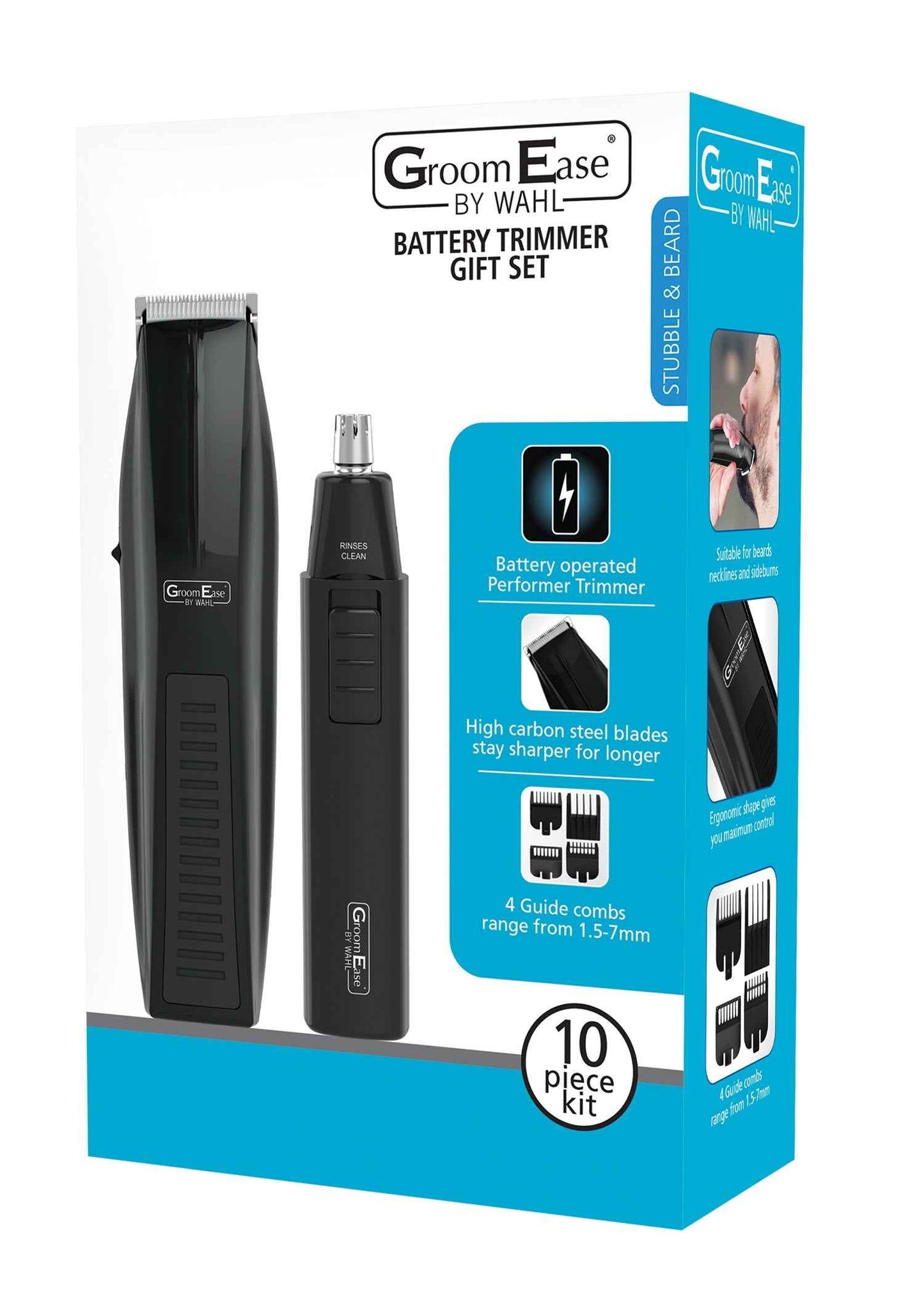 Wahl GroomEase Battery Beard & Personal Trimmer Gift Set