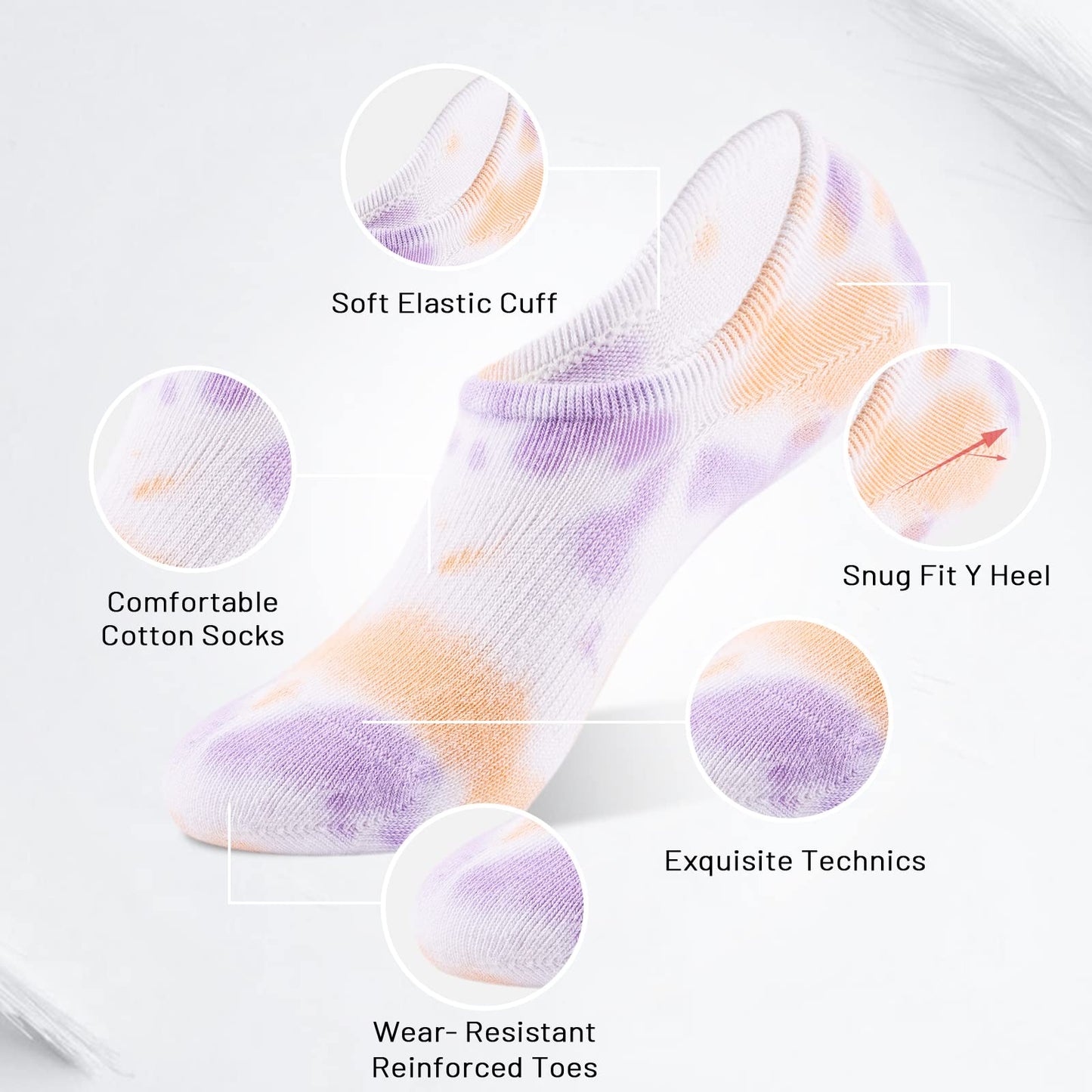 IDEGG No Show Socks Womens and Men Low Cut Ankle Short Anti-slid Athletic Running Novelty Casual Invisible Liner Socks