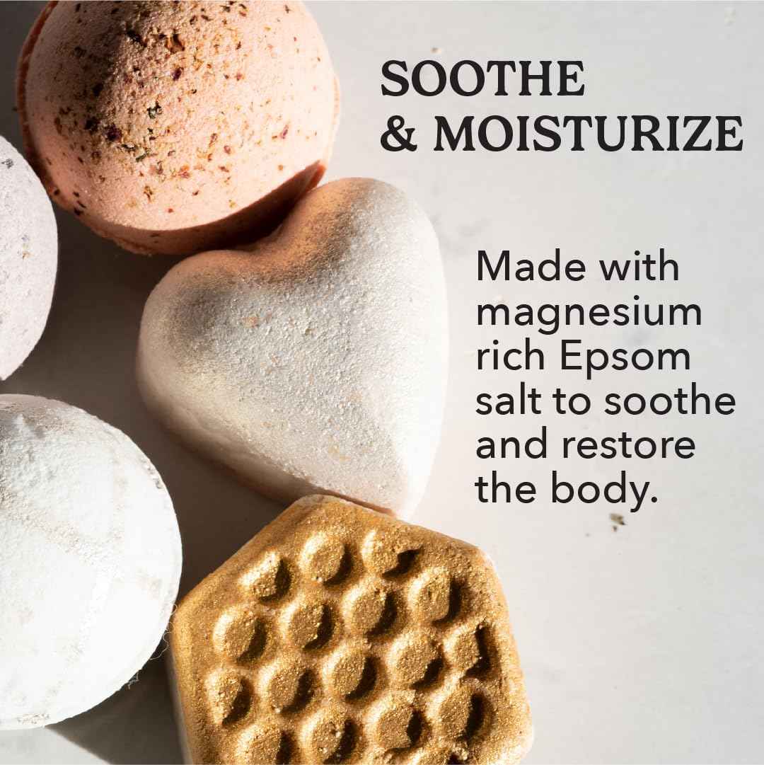 PACHA SOAP Co. Holiday Bath Bomb Card 3 Pack, Santa Suds - Scents of Honey Chamomile, Moisturizing, Naturally Derived & Handcrafted in The USA, Christmas Stocking Stuffer