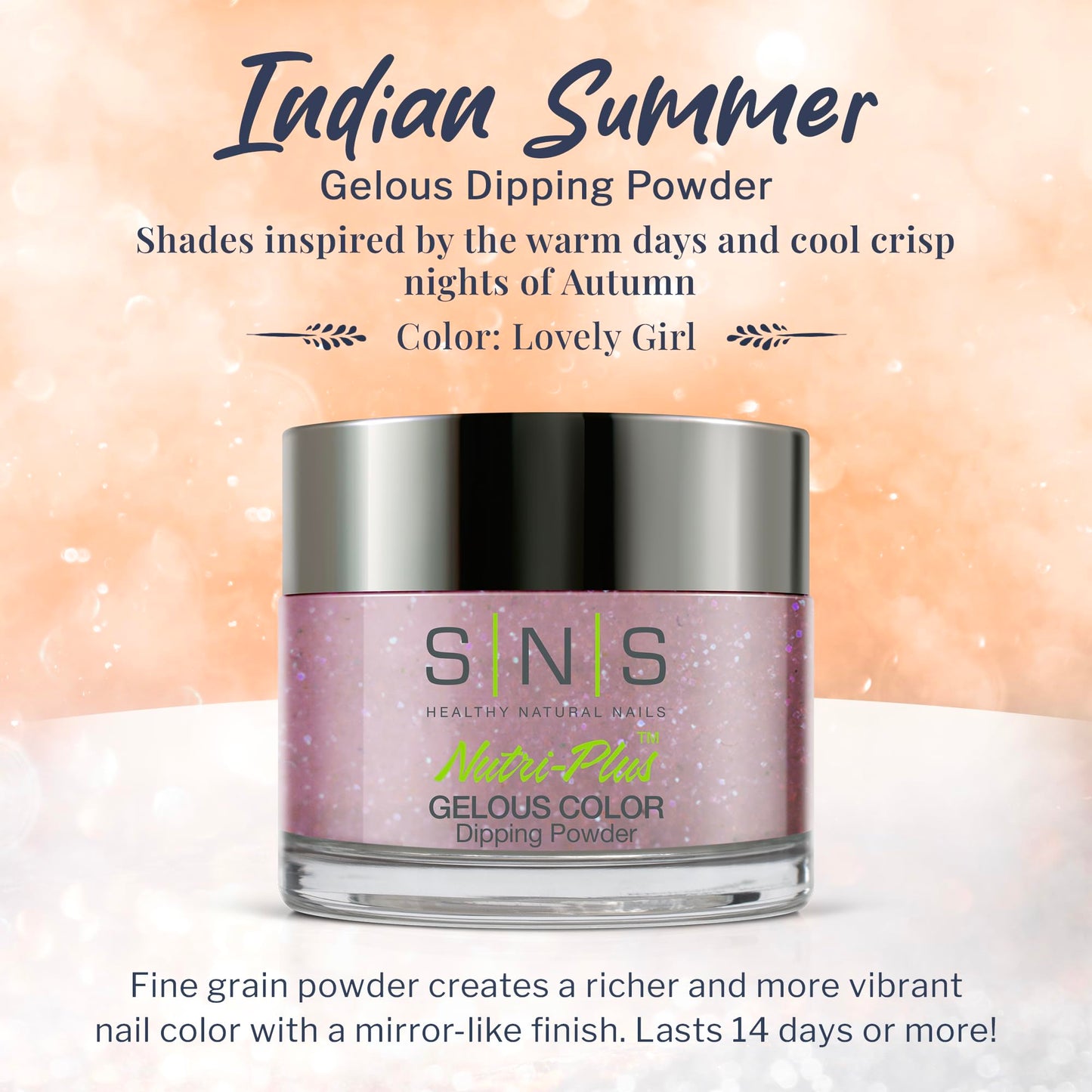 SNS Nails Dipping Powder Gelous Color - Indian Summer Collection - IS35-1oz