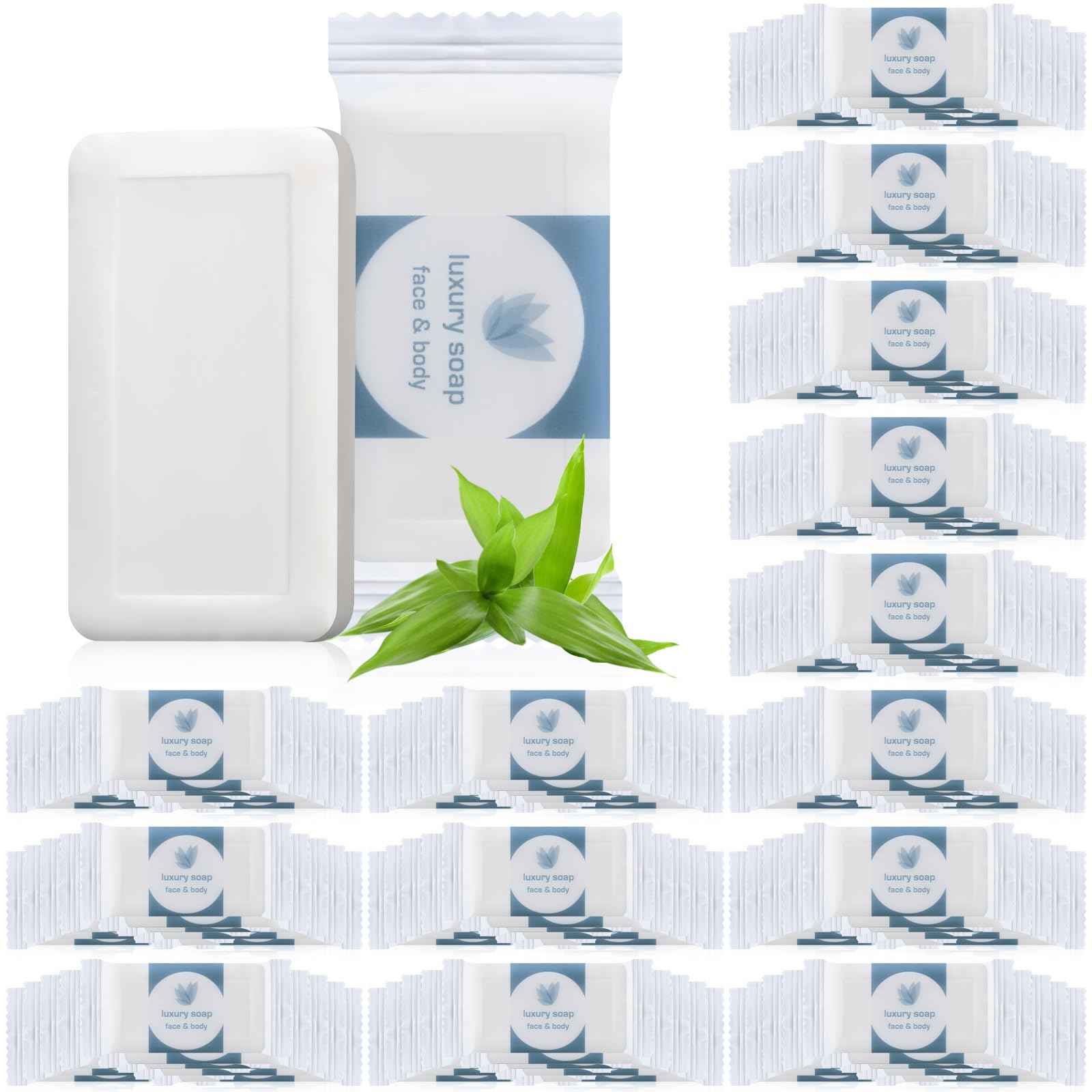 Kacctyen 300 Pcs 0.35oz Mini Bar Soap Bulk Individually Wrapped Bulk Hand Hotel Soap Bars Travel Size Toiletries for Hospitality Guest Bathroom Vacation Rentals