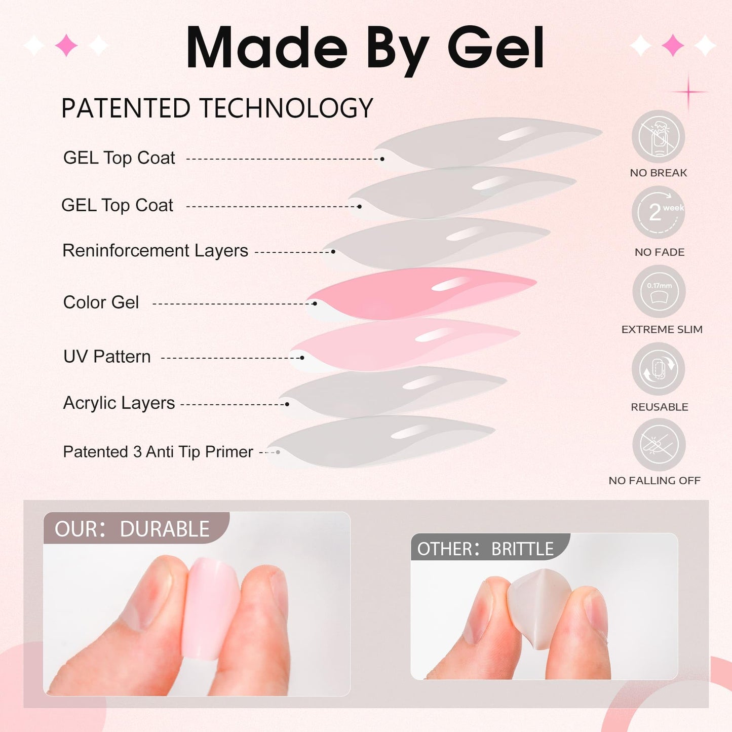 10 Packs Press On Nails Short Kit - 240Pcs Gel Fake Nails with Glue, Solid Color Full Cover glue on nails set, Acrylic nails press on, Artificial False Nails, Stick on nails for Women