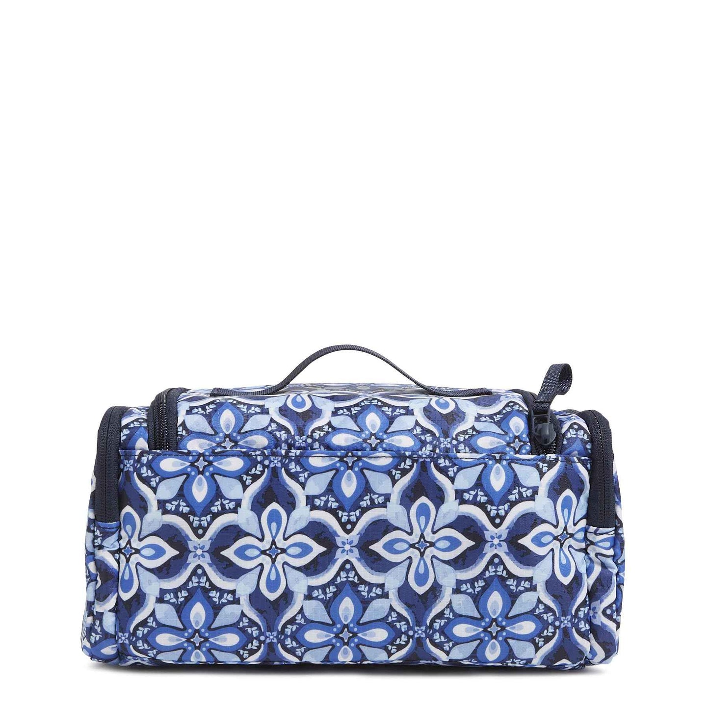 Vera Bradley Ripstop Large Travel Cosmetic Makeup Organizer Bag, Raindrop Medallion