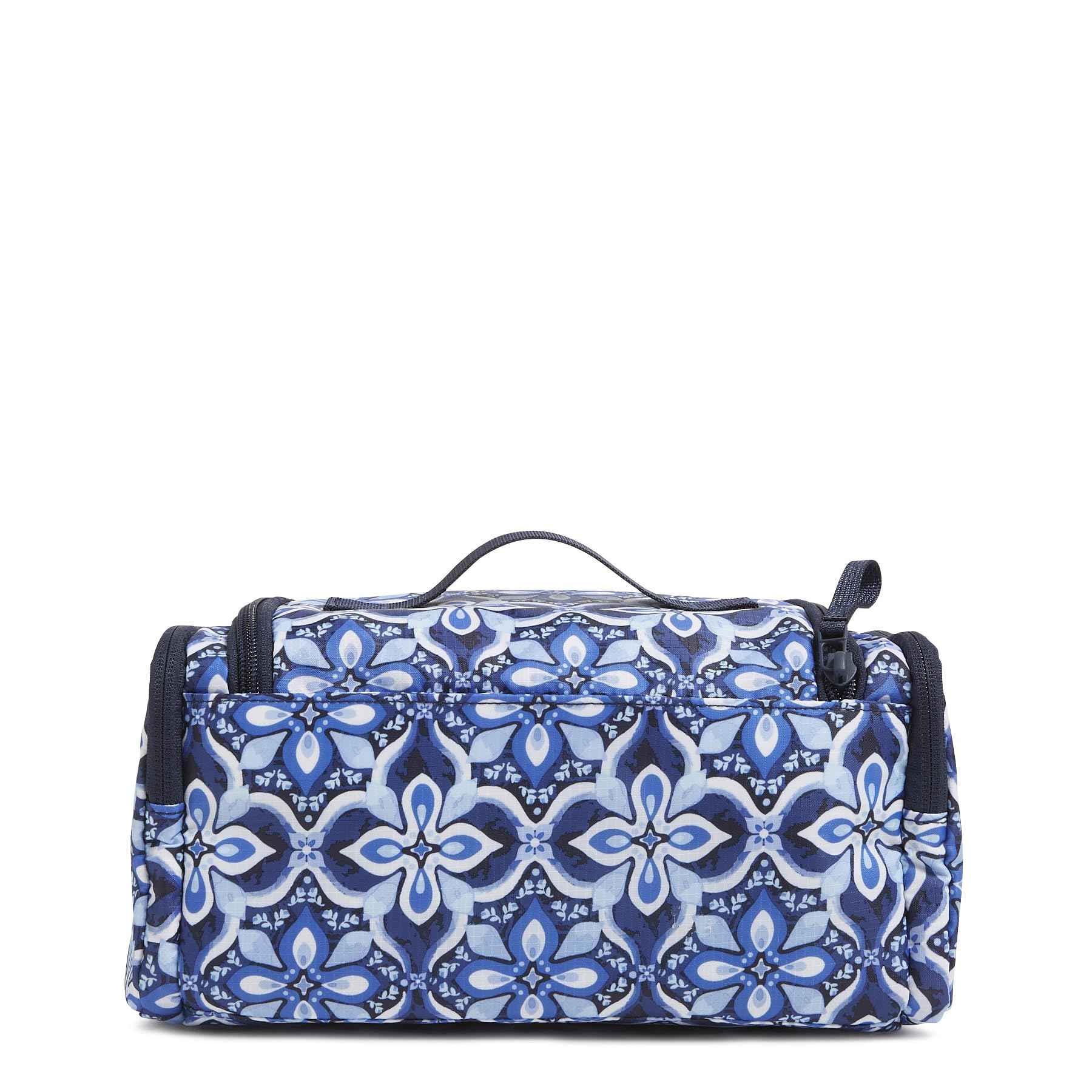 Vera Bradley Ripstop Large Travel Cosmetic Makeup Organizer Bag, Raindrop Medallion