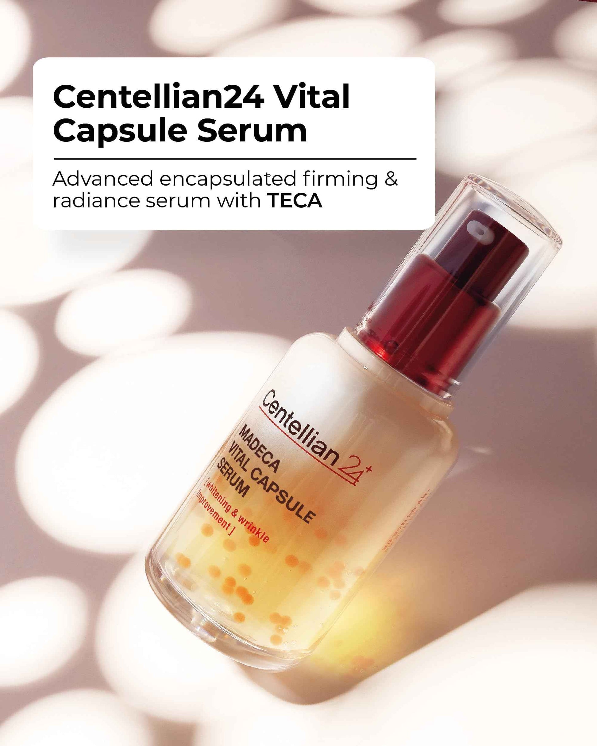 Centellian 24 Vital Capsule Serum (1.69 fl oz) - Ampoule for Moisturizing, Skin Elasticity, Skin Protection & Soothing by Dongkook Pharmaceutical. TECA, Centella Asiatica