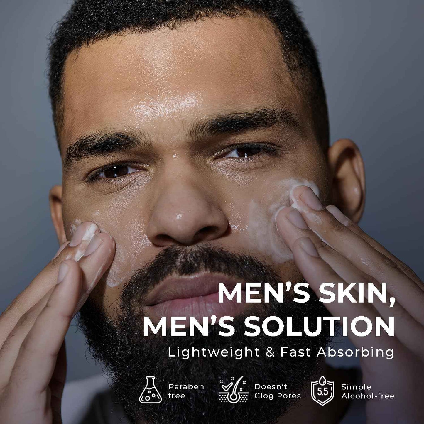 DIPSEVEN 6 in 1 Face Cream for Men: Anti-Aging Mens Moisturizer - Firming Peptide & Hyaluronic Acid & Squalane - Wrinkles Cream Eye Bag Treatment for Men