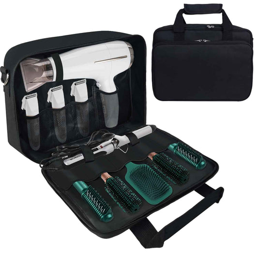 Barber Tool Bag, 13.9 * 3.94 * 11.02in Travel Case for Hair Clippers Hair Trimmer Storage Organizer Portable Clipper Case Barber Supplies Organizer Bag for Combs Clipper guards Men Razor Guard