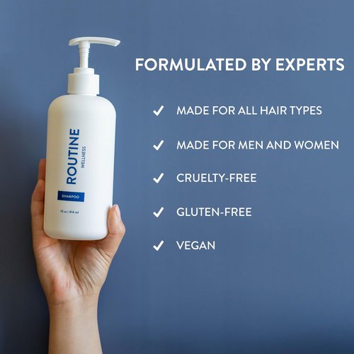 Routine Wellness Conditioner for Stronger Hair - Vegan, All Natural Biotin Conditioner with Nourishing Oils and Vitamins - Rose Hips 14oz