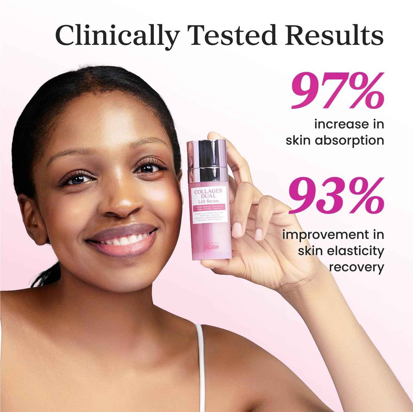 YADAH Collagen Dual Lift Serum 1.69 fl oz - Triple Collagen Firming Serum with Instant Lifting Deep Hydration.Hyaluronic acid,Spilanthol