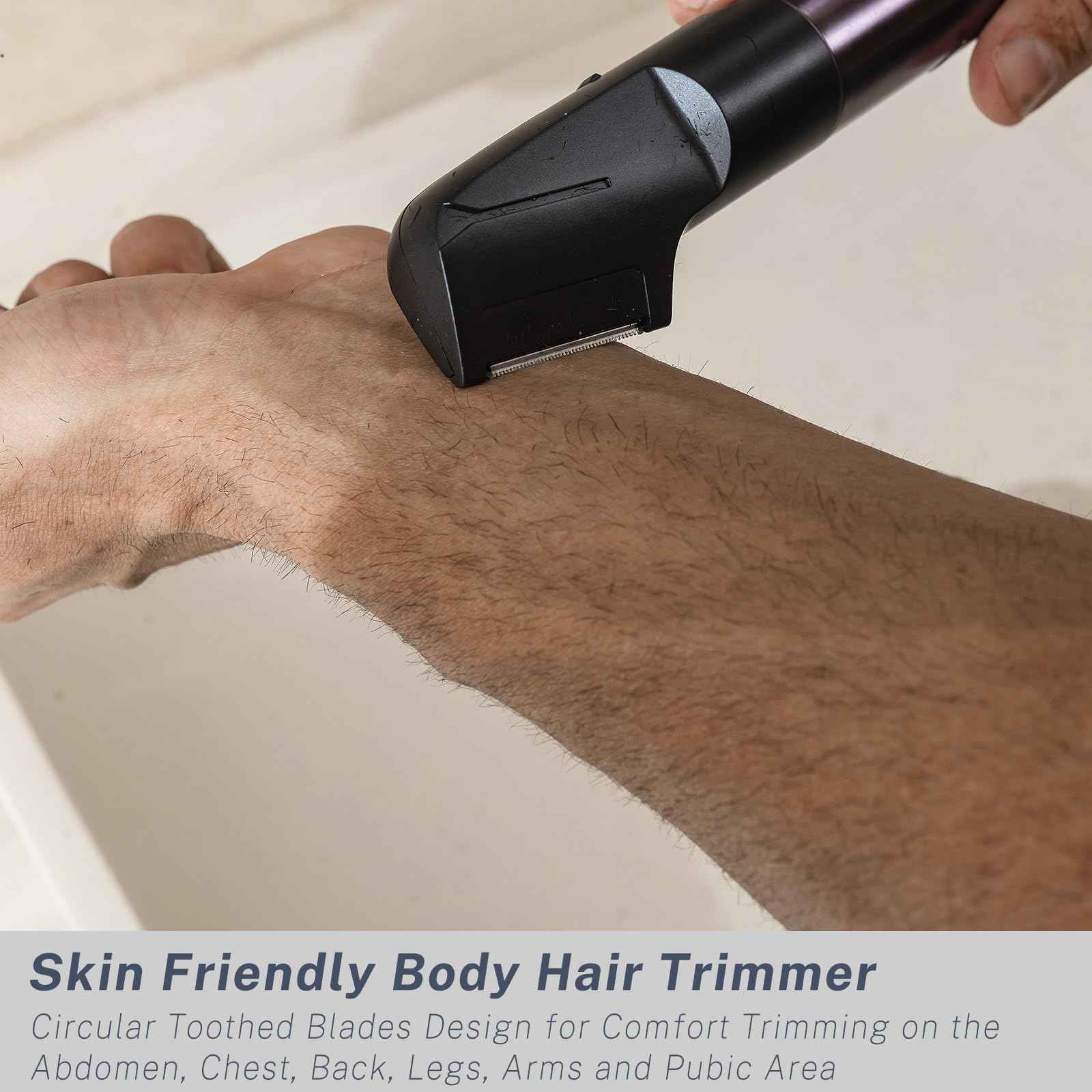 Beard Trimmer for Men, Electric Razors and Hair Clippers Set, Precision Dial Adjustable 20 Settings, All-in-One Shaving Kit for Mens Face Head Nose Body, IPX7 Waterproof Wet/Dry, USB-C Charge Dock