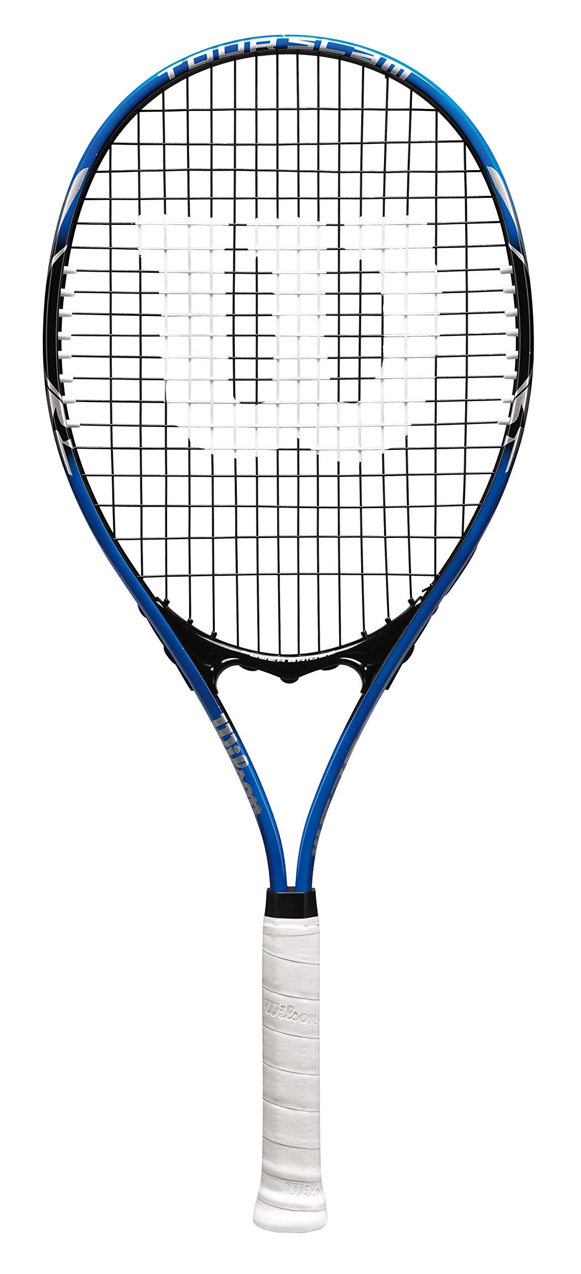 Wilson Tour Slam Lite Adult Recreational Tennis Racket - Grip Size 3 - 4 3/8", Blue/Black