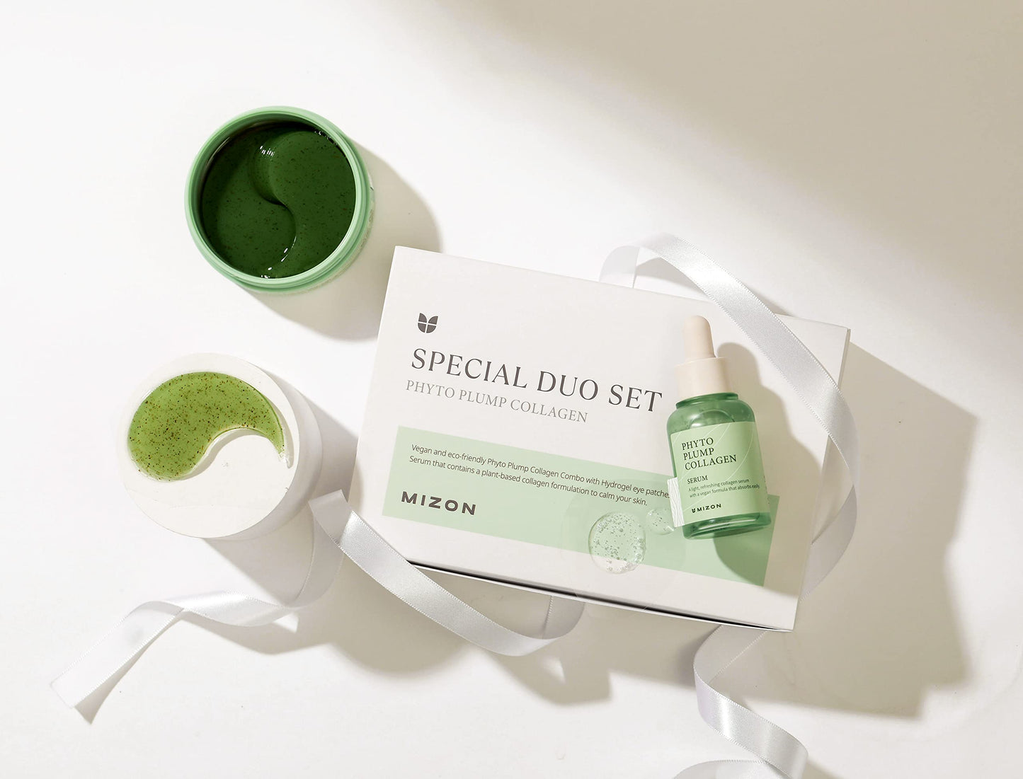 MIZON Phyto Plump Collagen Special Duo Set - Phyto Plump Eye Gel Patch & Serum Vegan Formula