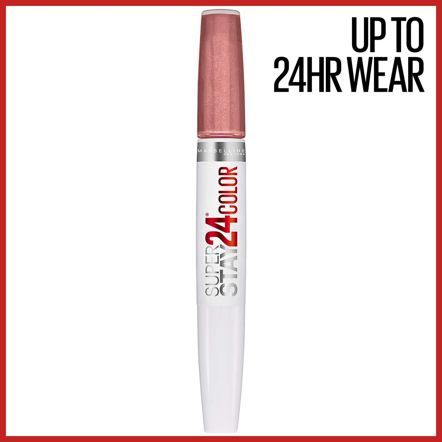 Maybelline Super Stay 24, 2-Step Liquid Lipstick Makeup, Long Lasting Highly Pigmented Color with Moisturizing Balm, Timeless Toffee, Nude Brown, 1 Count