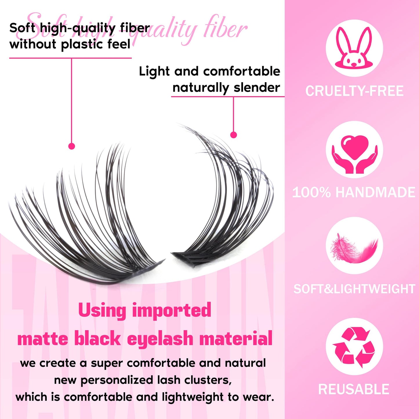 FANXITON Lash Clusters 280 Pcs Wispy Lash Clusters D Curl 8-16 MM Mix Natural Eyelash Clusters 40D Individual Eyelash DIY Lash Extensions at Home(0.07D 40D)