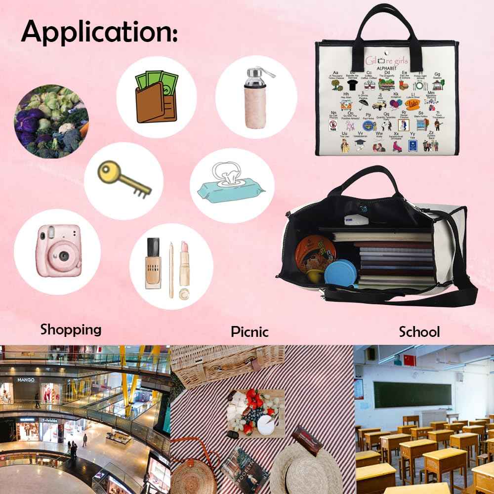 MNIGIU Tv Show Lover Gift Tv Show Gift T-v S-how Fan G-ift T-v S-how Tote Bag for Women (G-moreTB)