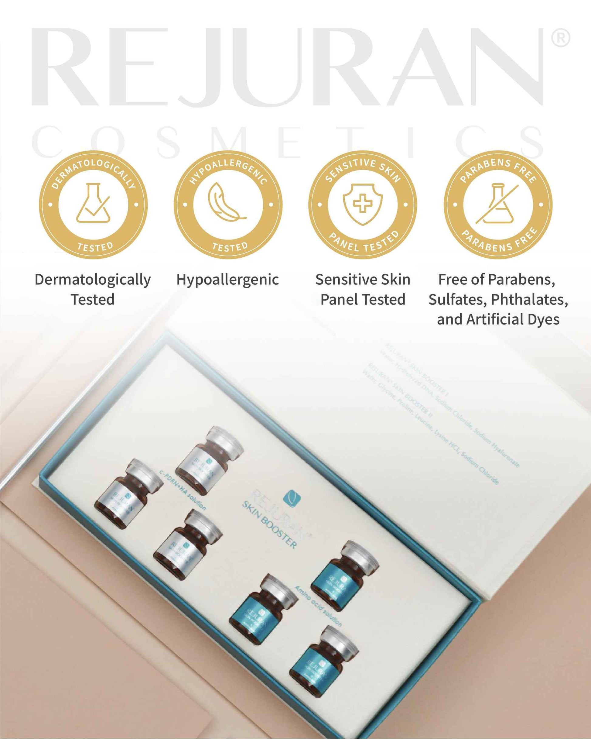 REJURAN® Dual Effect Ampoule, DOT DUAL c-PDRN® - Salmon DNA Face Serum for Deep Rejuvenation, Wrinkle Care, Firming, Skin Elasticity with Visible Anti-Aging Results. Korean Skincare (1.01 fl oz)