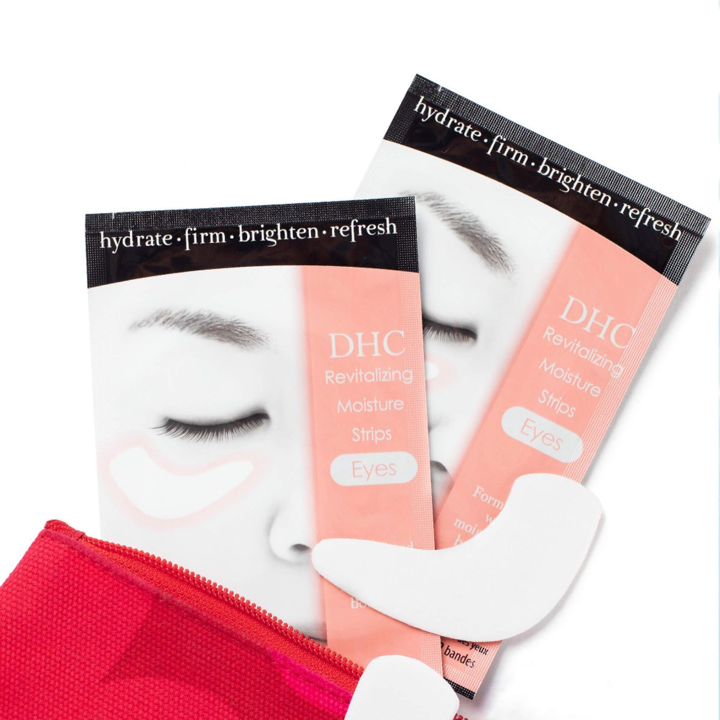 DHC Revitalizing Moisture Strips: Eyes, Gel Strip Masks, 6 Applications Each 6 Count (Pack of 2)